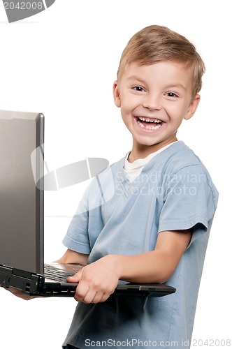 Image of Boy with notebook