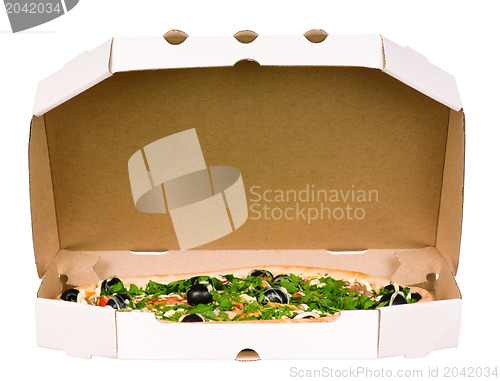 Image of Pizza in carton box