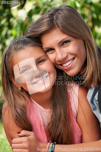 Image of Happy sisters