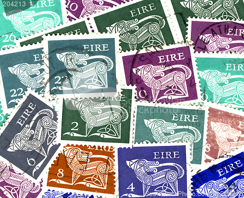 Image of irish stamps