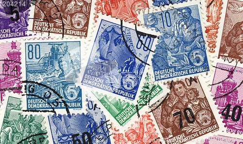 Image of gdr stamps