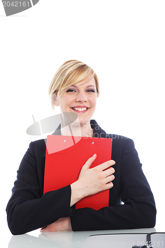 Image of Overjoyed woman with a beaming smile