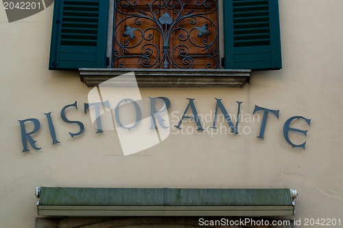 Image of Italian Restaurant sign