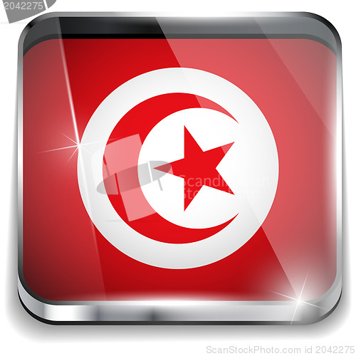 Image of Turkey Flag Smartphone Application Square Buttons