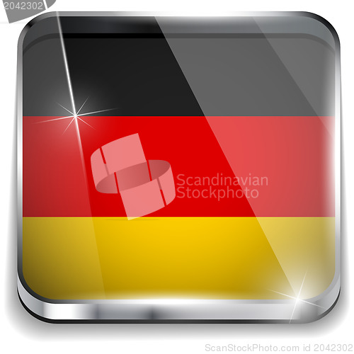 Image of Germany Flag Smartphone Application Square Buttons