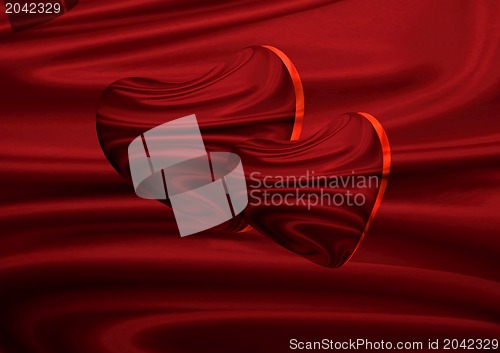 Image of Two red heart