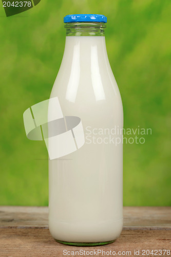 Image of Fresh milk in a bottle