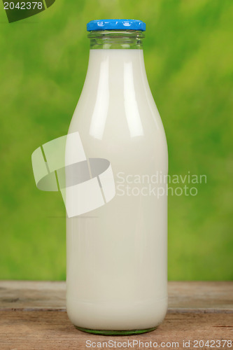 Image of Fresh milk in a bottle