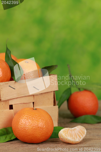 Image of Tangerines in a box