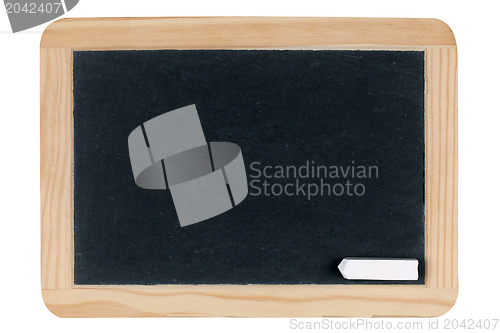 Image of Empty blank black chalkboard