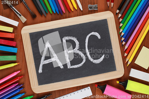 Image of ABC on a blackboard or chalkboard