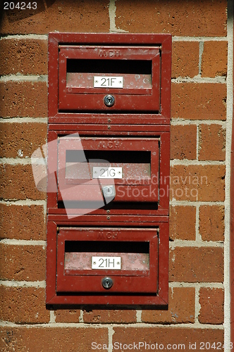 Image of mail boxes