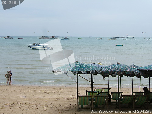 Image of Evening beach scene