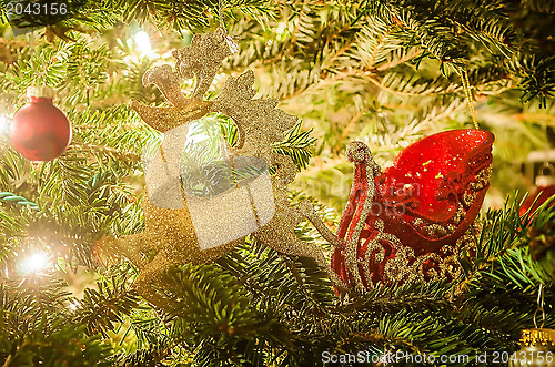 Image of christmas tree ornaments
