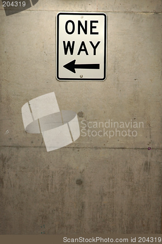 Image of one way