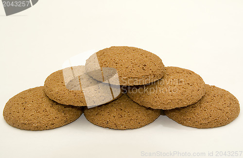 Image of Pyramid of oatmeal cookies