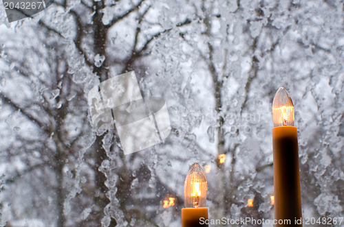 Image of Ice on the window