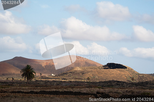 Image of Vulcanic Landscape Under The Extincted Vulcano