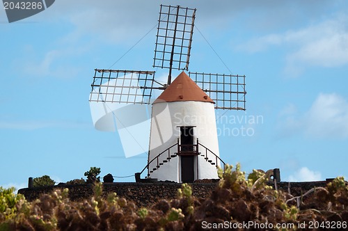 Image of Typical Windmill on Lanzarote