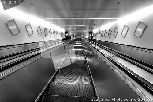 Image of escalators