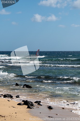 Image of Windsurfer on Lanzarote