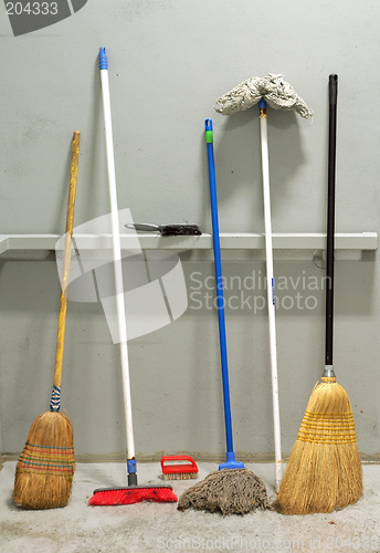 Image of brooms