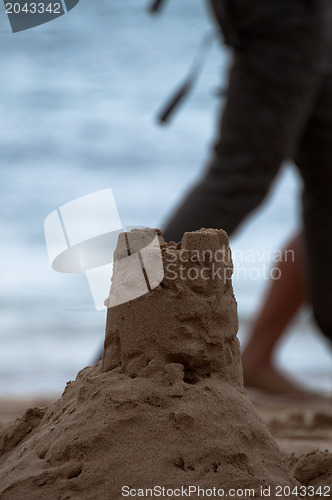 Image of Sand Castle on Costa Teguise Beach, Lanzarote