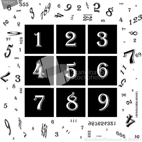 Image of Abstract numbers