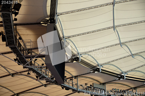 Image of Roof construction of a soccer stadium