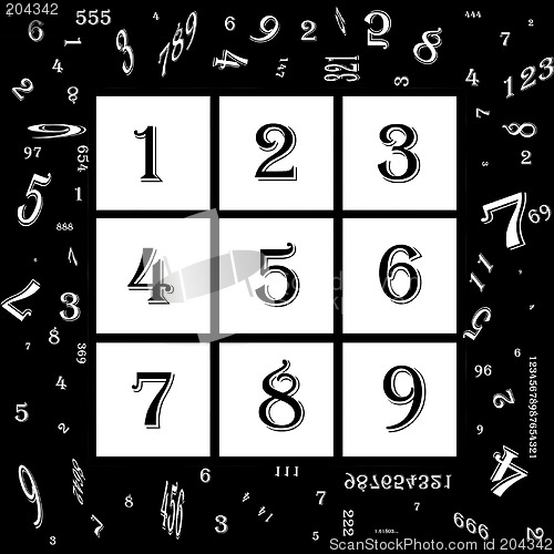 Image of Abstract numbers