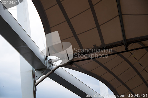 Image of Roof construction of a soccer stadium