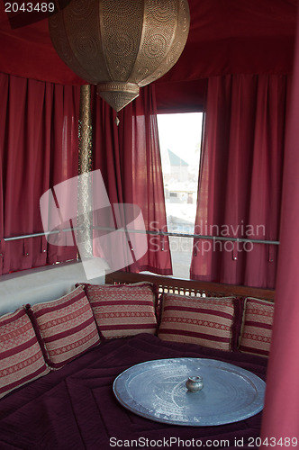 Image of Traditional Riad Tent In Marrakesh