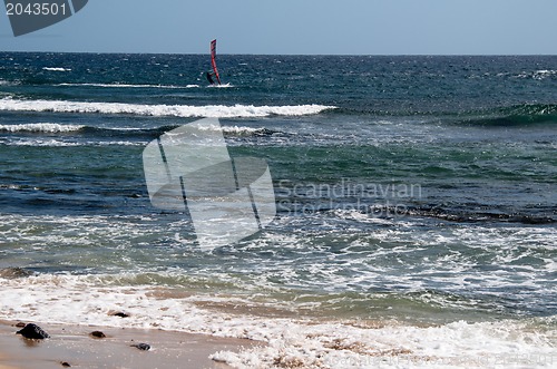 Image of Windsurfer on Lanzarote