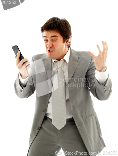 Image of angry businessman