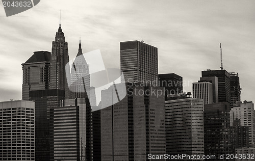 Image of Group of Buildings in Downtown Manhattan - New York City