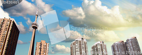 Image of Toronto Skyscrapers, view from the Pier