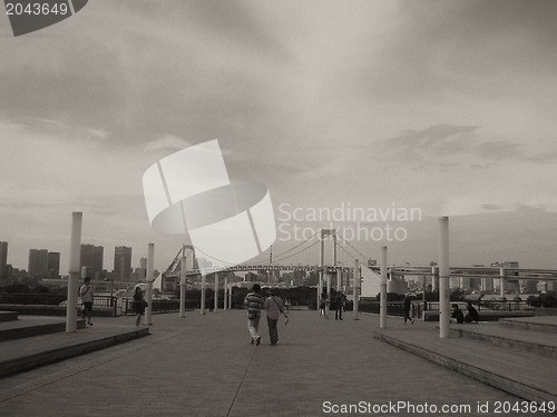 Image of Architectural detail of Tokyo, Black and White view