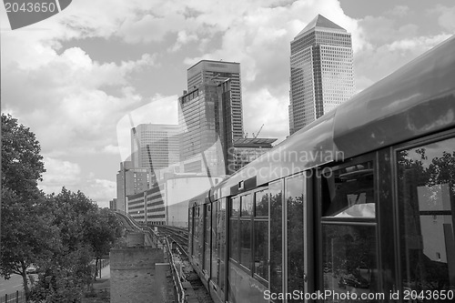 Image of Office Buildings and Skyscrapers in Canary Wharf, financial dist