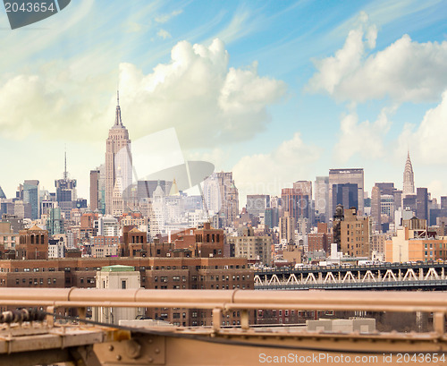 Image of NEW YORK CITY - MARCH 12: The Empire State Building and Chrysler