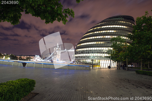 Image of LONDON, SEP 28: London City Hall, headquarter of London Authorit