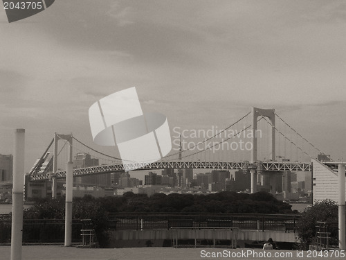 Image of Architectural detail of Tokyo, Black and White view