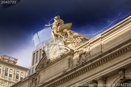 Image of Grand Central Station Exterior view in New York City