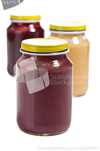 Image of baby food in glass jar