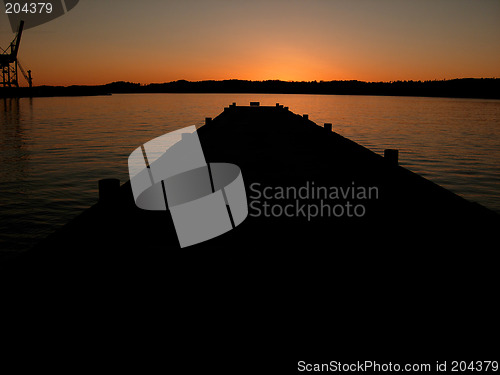 Image of Harbour in sunrise