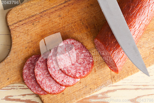 Image of fresh salami