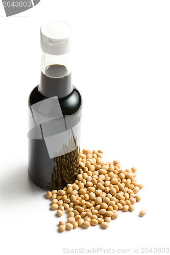 Image of soy sauce in bottle