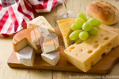 Image of still life with cheeses