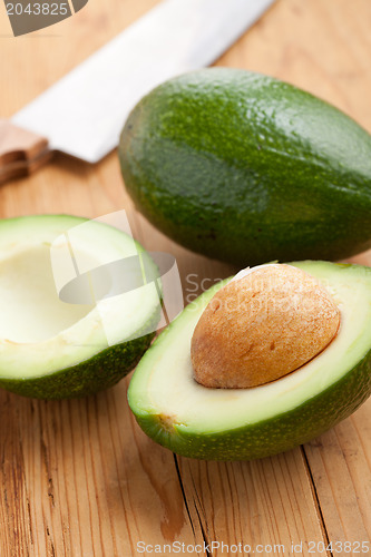 Image of cut avocado