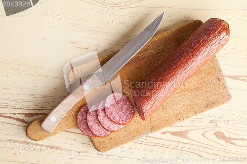 Image of fresh salami