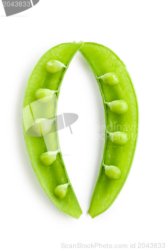 Image of green peas pods